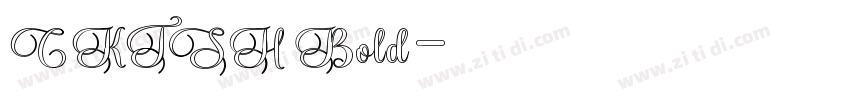 CKTSH Bold字体转换